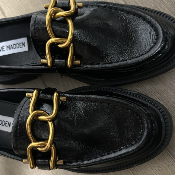 NEW! Steve Madden Black Leather Karmine Loafer - Size 6 - Picture 14 of 16